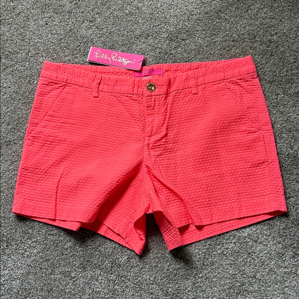 Lilly Pulitzer Vibrant Pink Textured Shorts